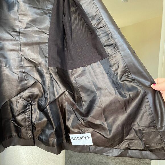 NWT Blanc Noir Leather Laser Cut Longer Sleeveless Vest-Small #432 - Picture 10 of 12